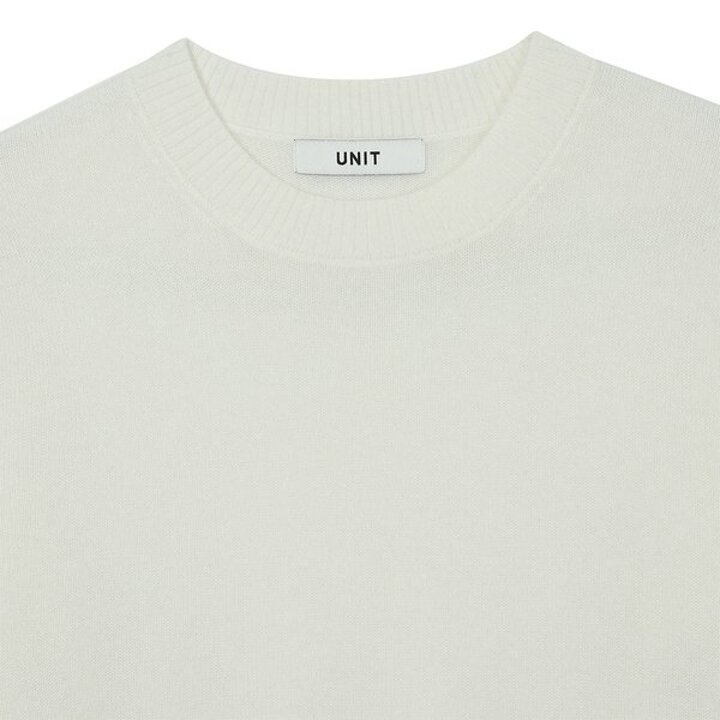 (신세계센텀점)캐시미어 베이직 크루넥 헤더 풀오버 (ZFKKCN00BC-WHITE)