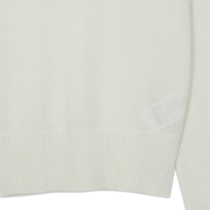 (신세계센텀점)캐시미어 베이직 크루넥 헤더 풀오버 (ZFKKCN00BC-WHITE)