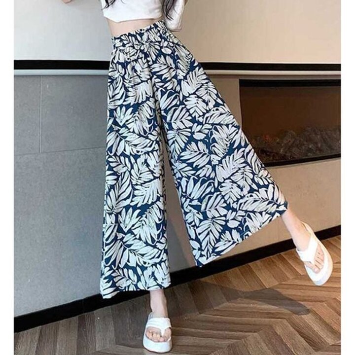 여성 하와이안 바캉스룩 반바지 9부 1P 썸머룩 휴가 여름바캉스룩