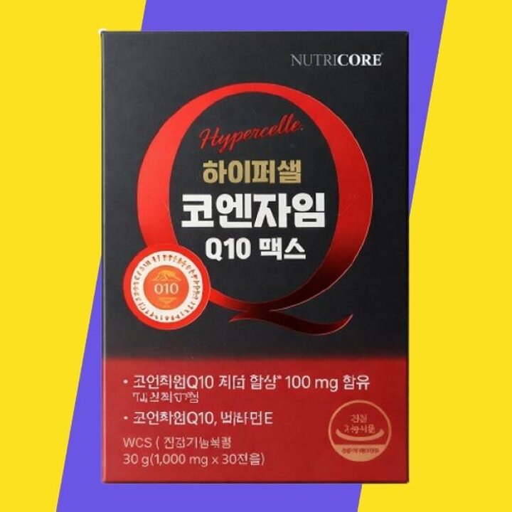 뉴트리코어하이퍼셀코엔자임Q10맥스1000mg코큐텐30캡슐,1개