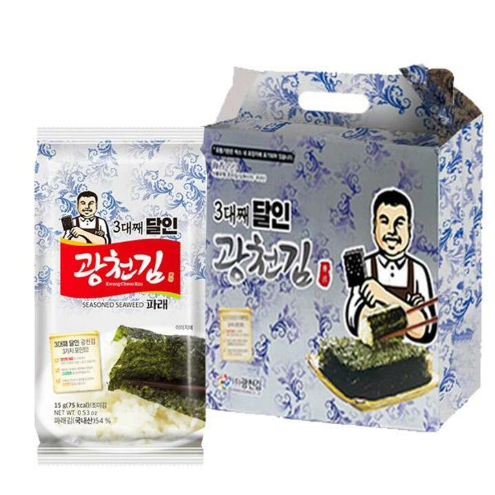 광천김 달인 10호 파래김 식탁김 12봉/조미김/구운김