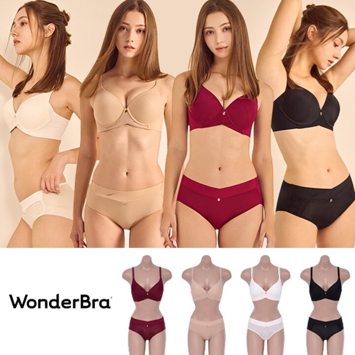 [Wonderbra] 원더브라 컴피프리 브라팬티 8종 세트 WB167_00