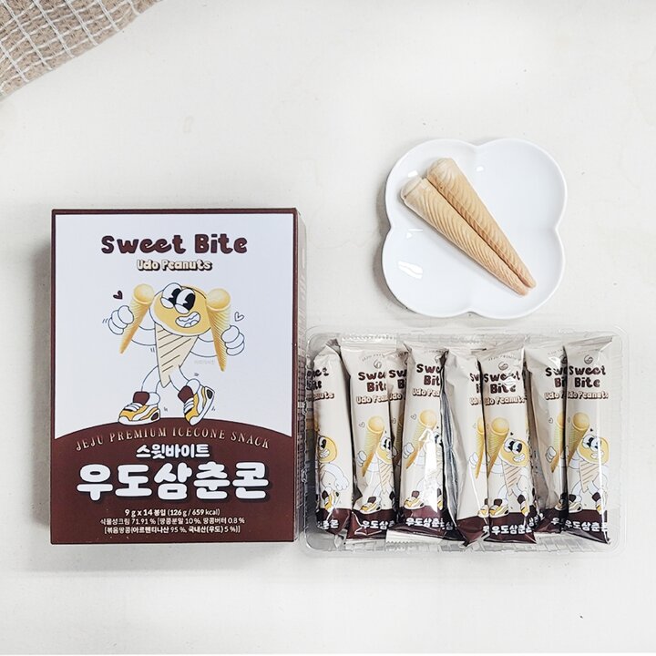 제주 우도삼춘콘(14개입) 2박스 땅콩샌드 땅콩과자 우도땅콩