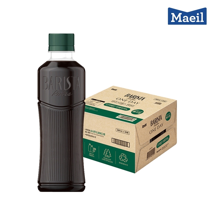 매일 원데이 바리스타룰스 무라벨 디카페인A 350ml 20개