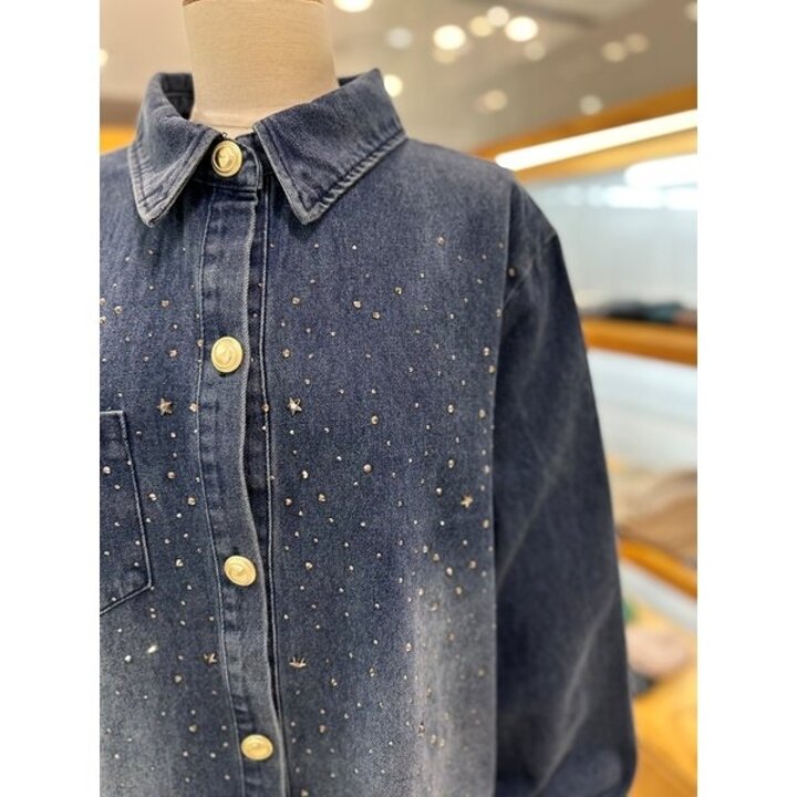 (신세계마산점)스터드 셔츠형 데님자켓(LC31E3DJ501X)