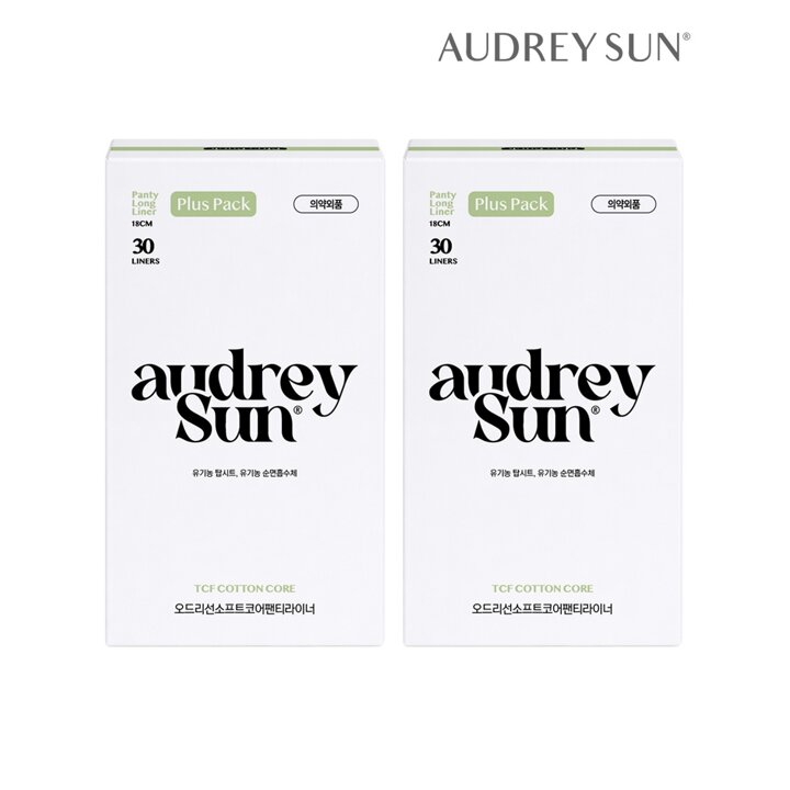 오드리선 NEW TCF 더블코어 롱 팬티라이너 30P x2개