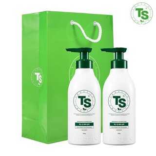 TS 맥스 딥케어 샴푸 500g 2개 + 그린 쇼핑백 1개