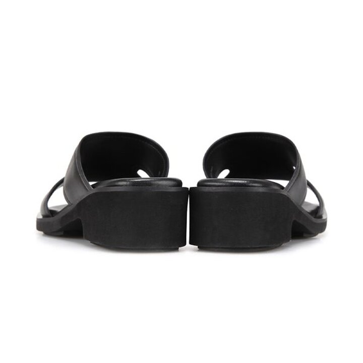 [본사운영] THE FLAT 양가죽 트렌드 원컬러 여성 뮬 4cm BBJ392