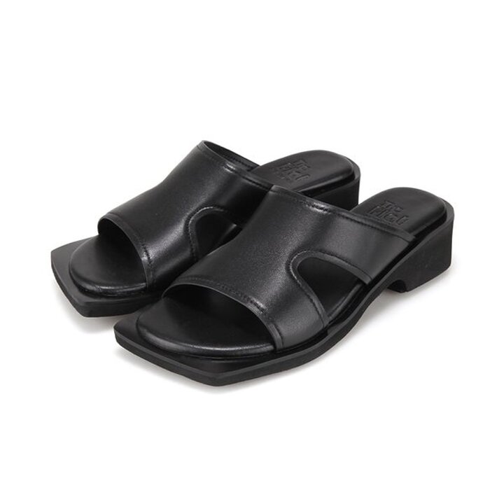 [본사운영] THE FLAT 양가죽 트렌드 원컬러 여성 뮬 4cm BBJ392