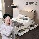 냉감침구 증정 [베드리움]듀엣 센서LED 수납침대(SS)+스위트에디션 Soft