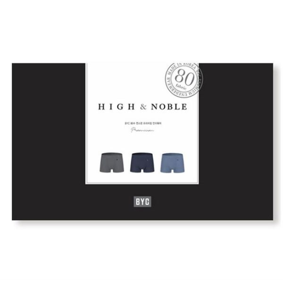 [하프클럽/BYC]하이앤노블 80수 3매입 남성 드로즈 팬티 MNS5002-P341226209