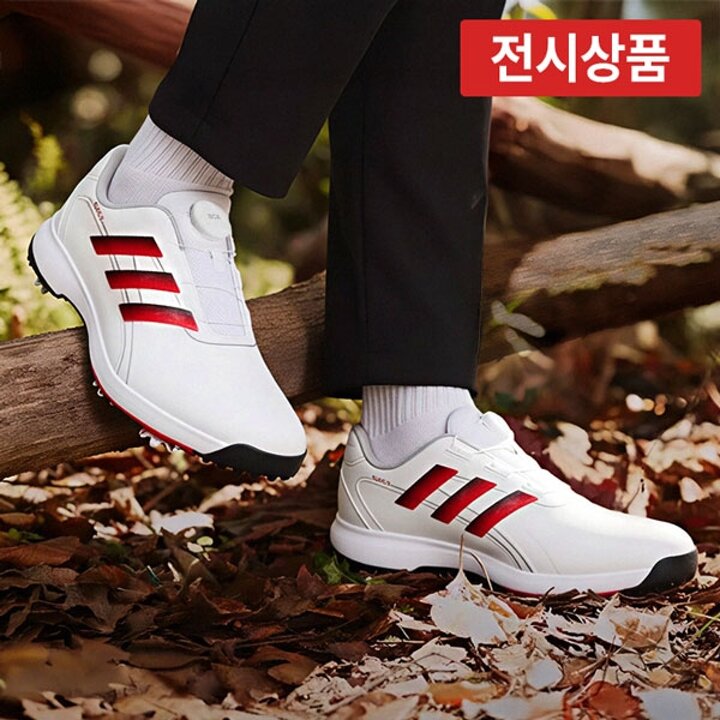 [전시상품] 아디다스 남성 스파이크 보아골프화 트랙션라이트 맥스 초경량 발편한 골프신발 GZ3852 GZ3853