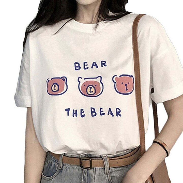 모노무드 000217015Q 패션 여름 티셔츠 캐주얼룩 오버핏 인기 여자 반팔티