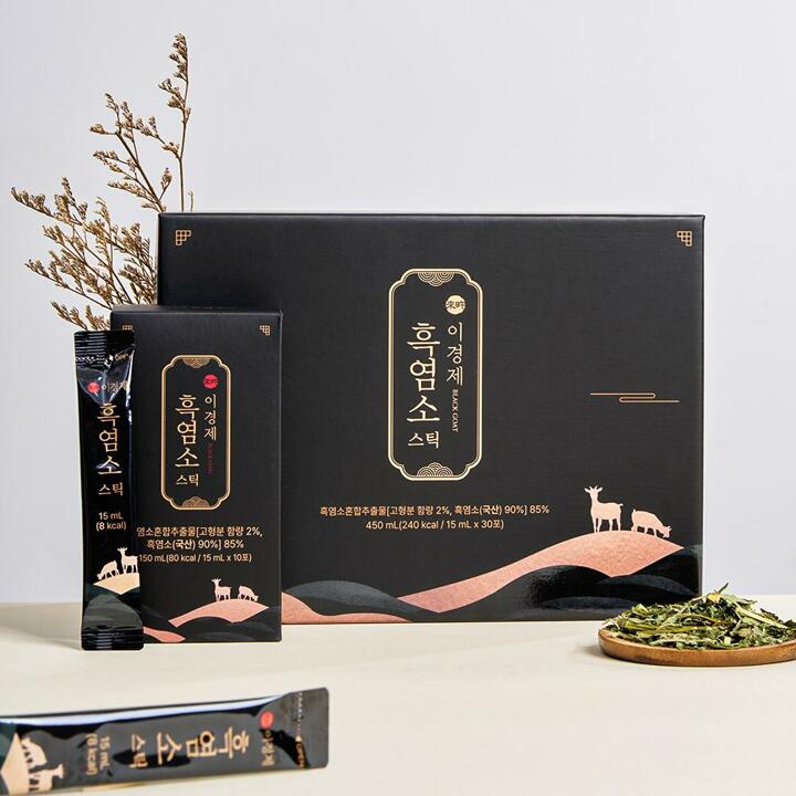 [내일도착] 이경제 흑염소스틱 120포 4박스  선물세트