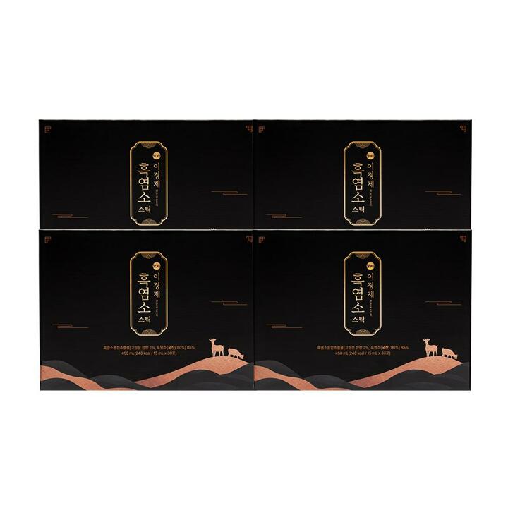 [내일도착] 이경제 흑염소스틱 120포 4박스  선물세트