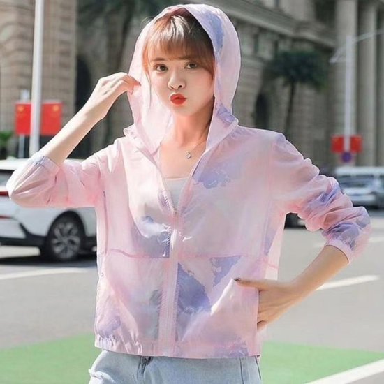 자외선차단트렌디여성얇은후드집업여름가디건외출용