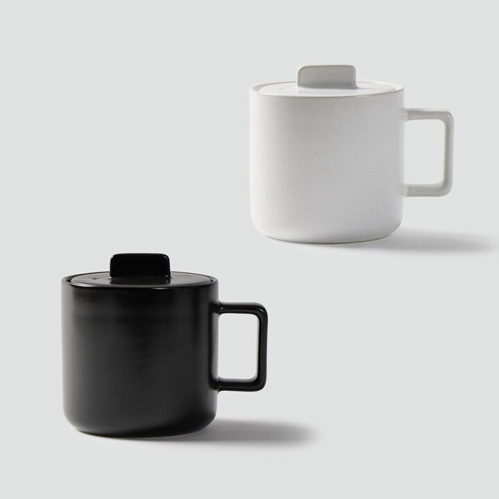 [JAJU/자주] 전자레인지용 1인 도자기 요리컵_650ml 2종택1