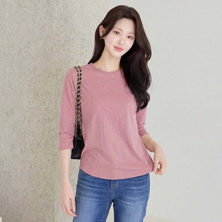 [모리스커밍홈] 데일리 슬럽 7부 티셔츠_M2602TS009A