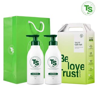 TS 맥스 딥케어 샴푸 500g 2개 +기프트박스 1개 + 그린 쇼핑백 1개