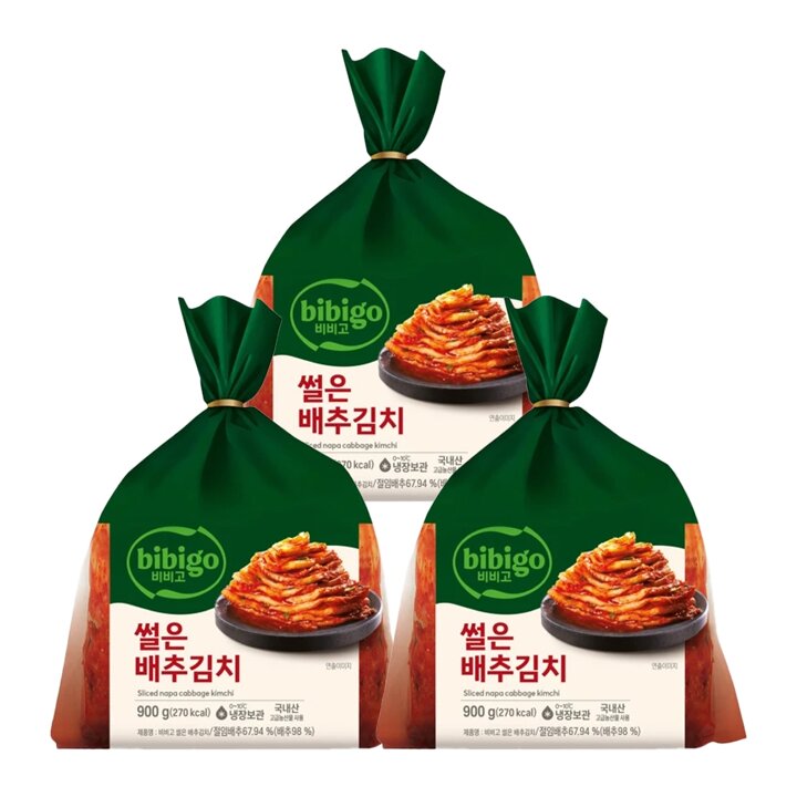 CJ 비비고 썰은배추김치 900g x3개