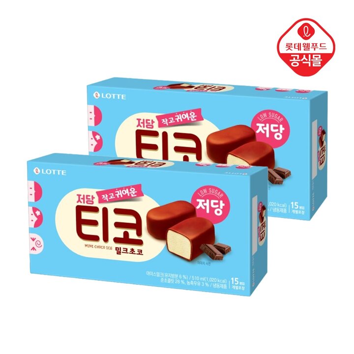저당 티코 밀크초코 510ml x 2개