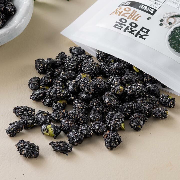 검정콩 깨강정 240g x 4팩, 전통 수제강정 고소한 간식