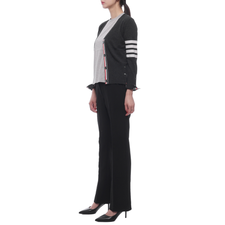 [톰브라운] 24FW 여성 사선 스트라이프 캐시미어 가디건 (FKC001A 00011 025 24F)