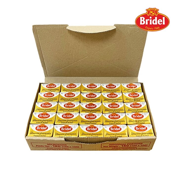 [보라티알] 브리델 무염버터 포션 벌크 10g x 100개