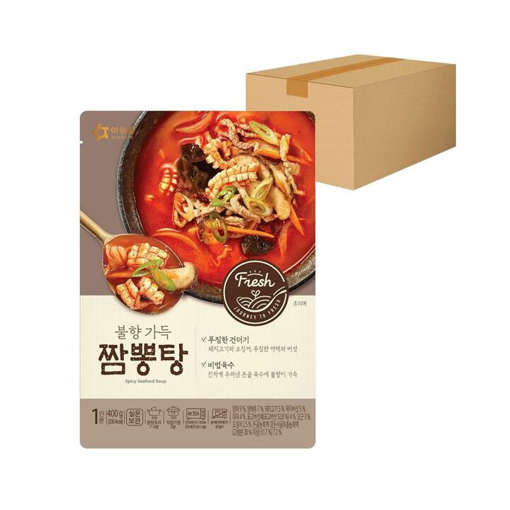아워홈 불향가득 짬뽕탕 400g 10개