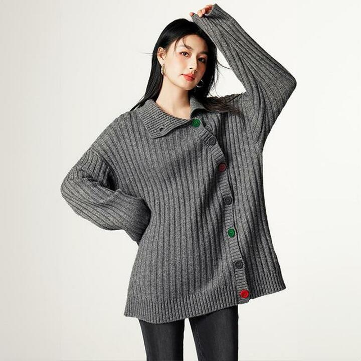 [루미루나]루즈핏소프트카라가디건