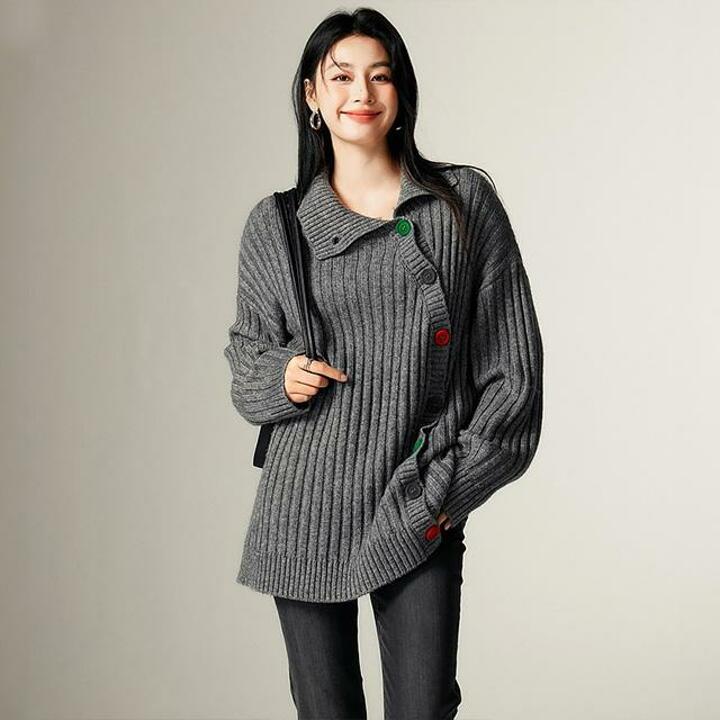 [루미루나]루즈핏소프트카라가디건