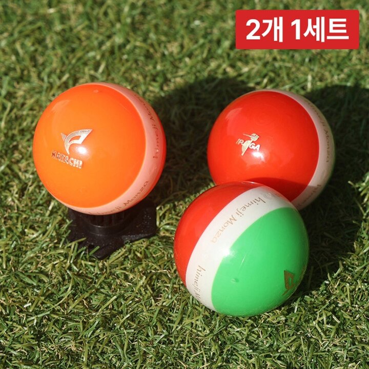 [2개 1세트] 히메지몬자 X 하타치 트리플라인 3피스 파크골프공 고반발 파크볼 E4I101