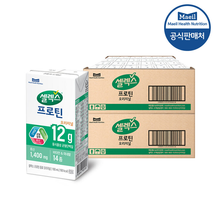 셀렉스 프로틴 음료 오리지널 190ml *48팩
