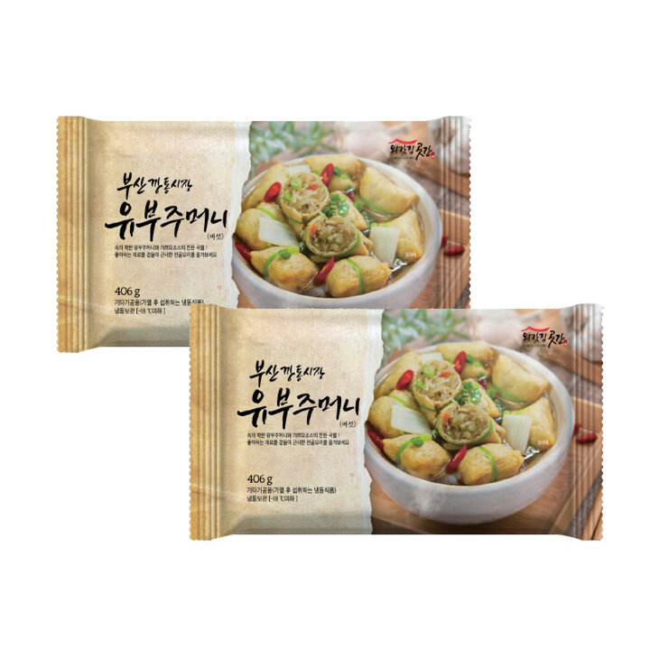 [외갓집곳간] 부산깡통시장 유부주머니 406g (2인분), 2팩