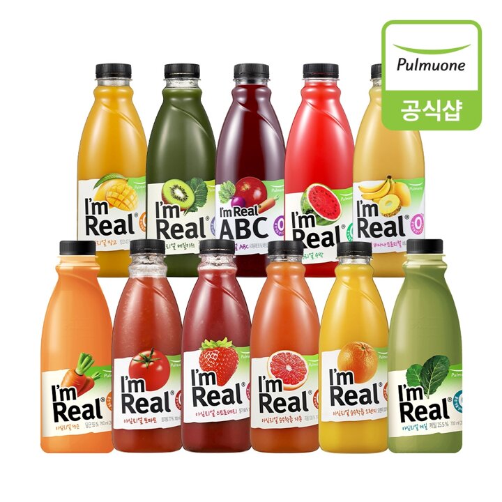 풀무원 아임리얼 주스 700ml 11종 3개 골라담기 (딸기,키위,토마토 외)