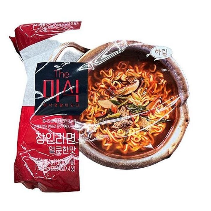 하림더미식장인라면얼큰한맛116gx4X1개81555