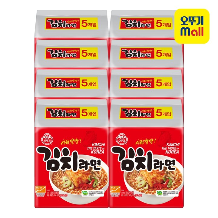 [본사직영] 오뚜기 김치라면 120g 40개