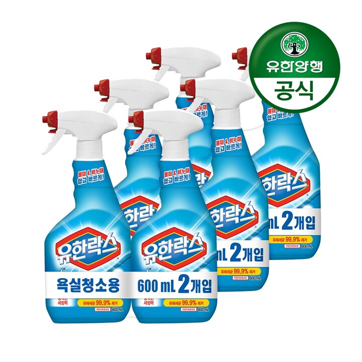 [유한양행]유한락스 욕실청소용 세정제(600+600ml) x 3개