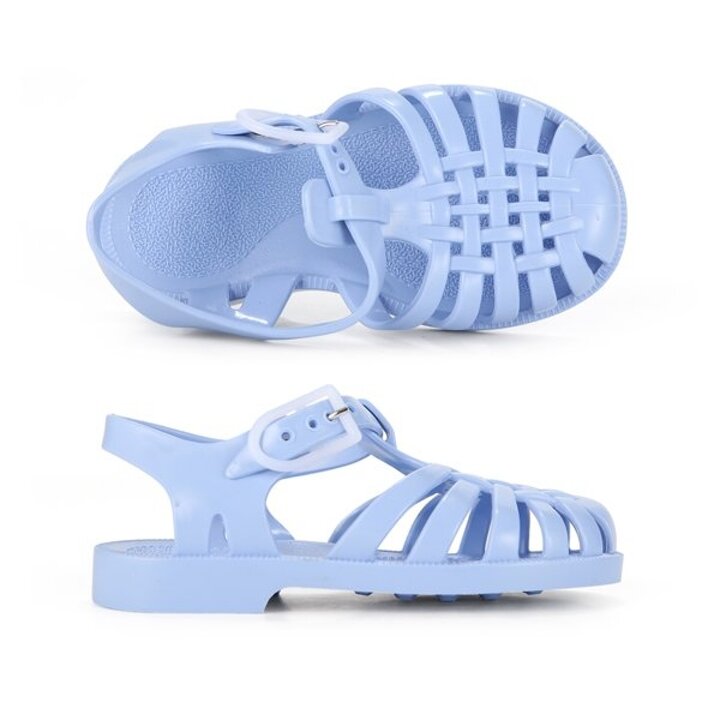 메듀즈 SUN 201 BLEU PASTEL 블루 파스텔 라벤더 아동 키즈 젤리슈즈 샌들