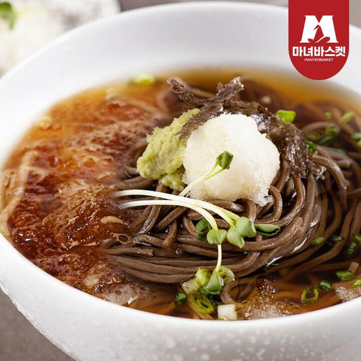 [마녀바스켓] 메밀소바 5인분 (메밀면150g*5+소스25g*5)
