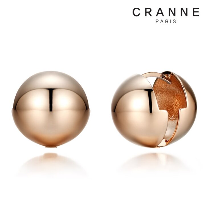 14K GF 15mm 빅 볼 원터치 귀걸이 C24EGF032