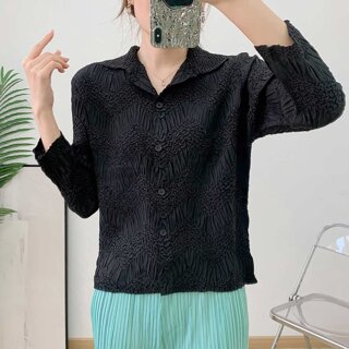 플라라 (88까지)플리츠지그재그링클자켓