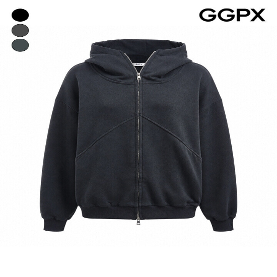 캐주얼 후드 절개 투웨이 집업 점퍼 (GQ9JP005F)