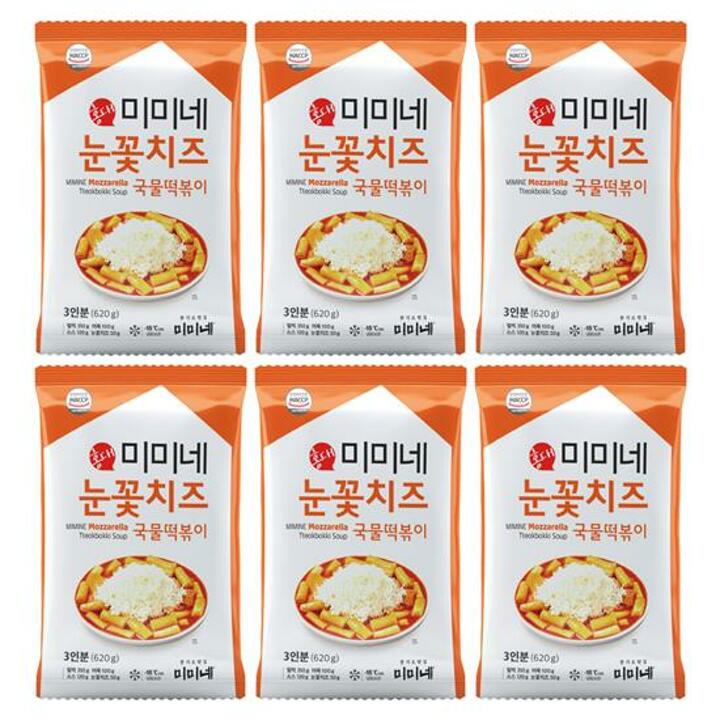 [I]미미네 눈꽃치즈 국물떡볶이 620g 6봉