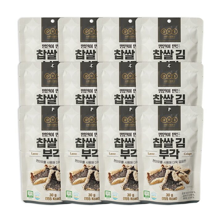[오희숙전통부각] 찹쌀김부각30g X 12봉