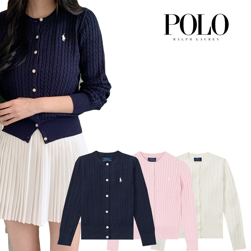 POLO 폴로 랄프로렌 차일드 여성 미니케이블가디건 (성인착용가능/매장판)