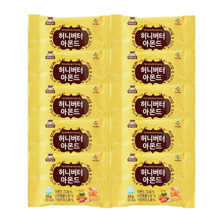 CJ 허니버터아몬드 10gx10개