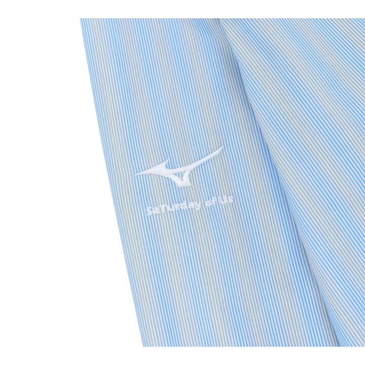 (신세계센텀점)미즈노 x STU 한정판 루즈핏 셔츠 MIZUNO X STU DESTROTED SHIRTS 32MTWI0121