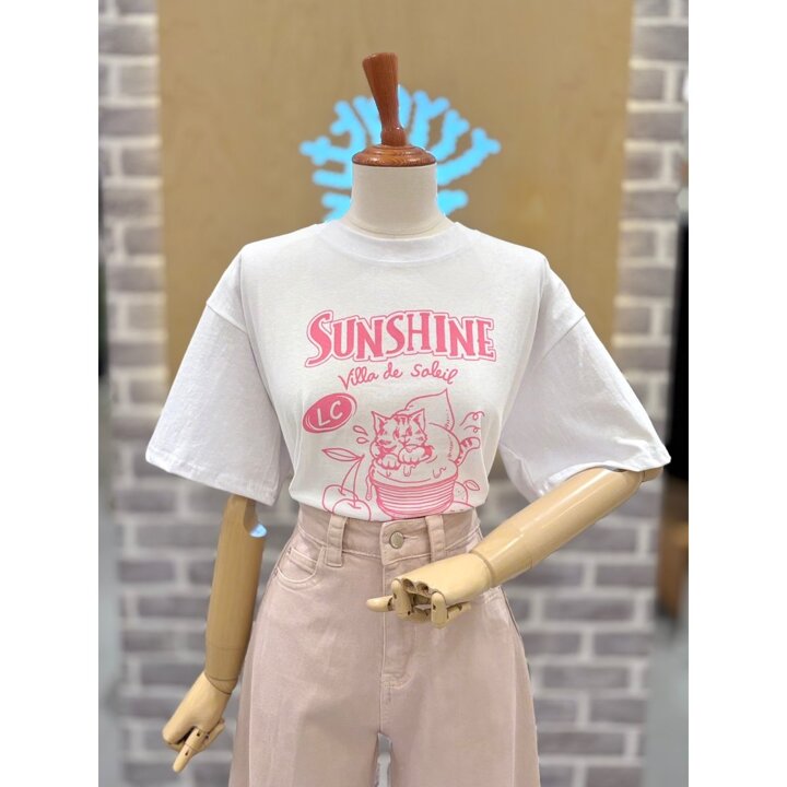 (신세계의정부점)선샤인 프린트 반팔티셔츠 (LC41F5ST004A)