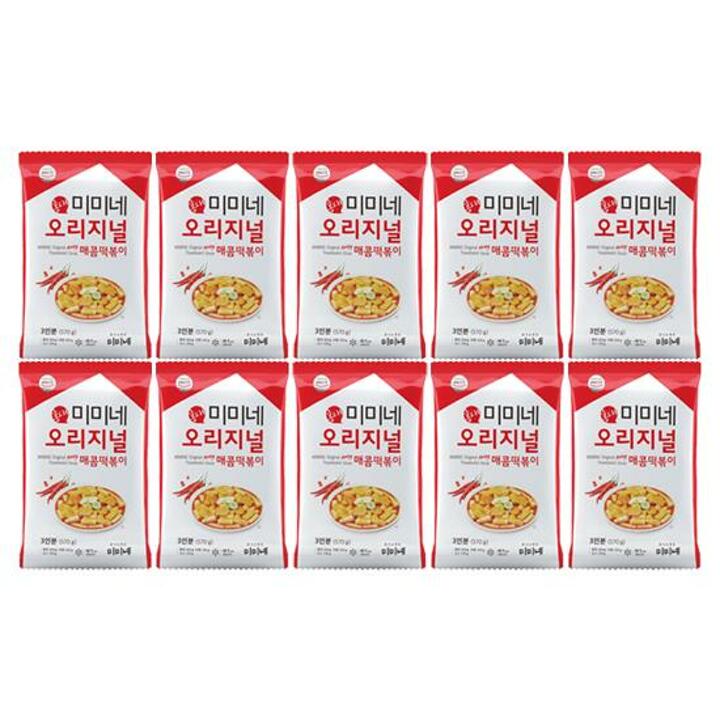 [I]미미네 오리지널 매콤떡볶이 570g 10봉